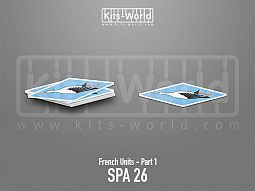 Kitsworld SAV Sticker - French Units - SPA 26 W: 100mm x H:28mm 